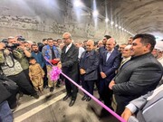 طولانی‌ترین تونل کرمانشاه افتتاح شد