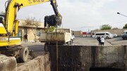 لایروبی حوضچه های آرامش و سیلبندهای شهر ایلام قبل از آغاز بارش ها