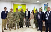 دیدار مظلوم کوبانی با توماس باراک و فرمانده سنتکام در کردستان سوریه