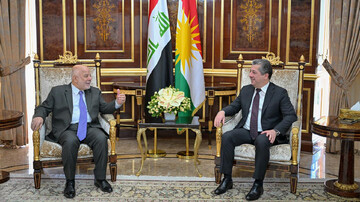 مسرور بارزانی و حیدر العبادی انتخابات پارلمانی عراق را بررسی کردند