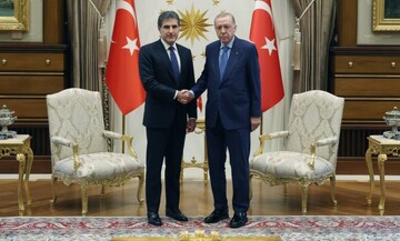 بارزانی و اردوغان حمایت از صلح و ثبات در منطقه را بررسی کردند