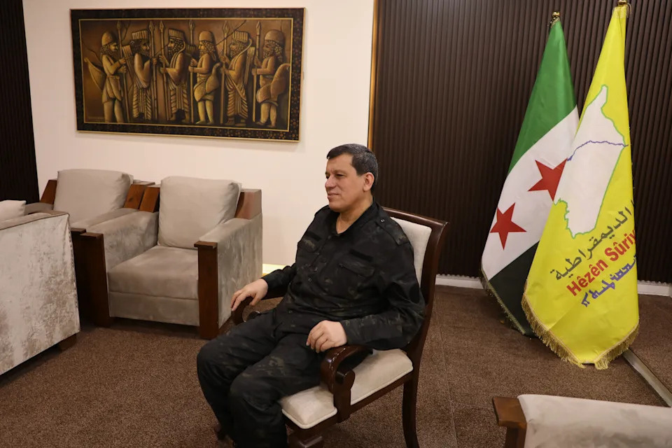 Mazloum Abdi's meeting with Damascus authorities