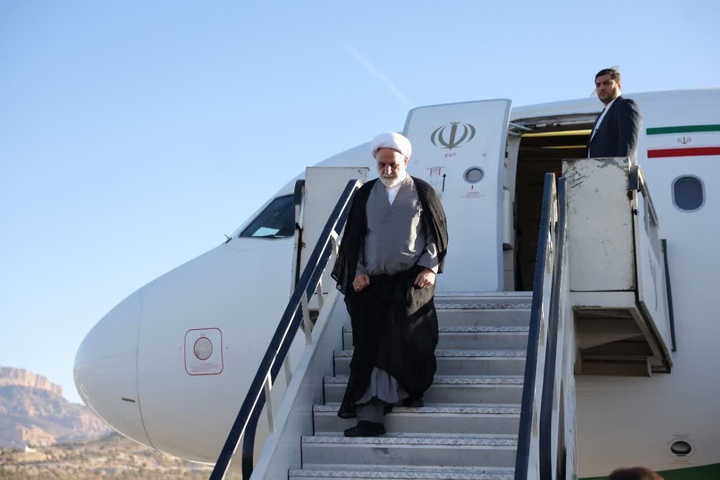 رئیس قوه قضائیه وارد استان ایلام شد