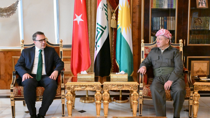 گفتگوی مسعود بارزانی و سفیر ترکیه درباره انتخابات پارلمانی عراق