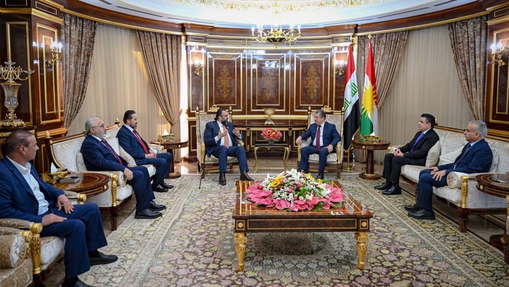 شیخ نهرو کسنزانی با مسرور بارزانی دیدار کرد