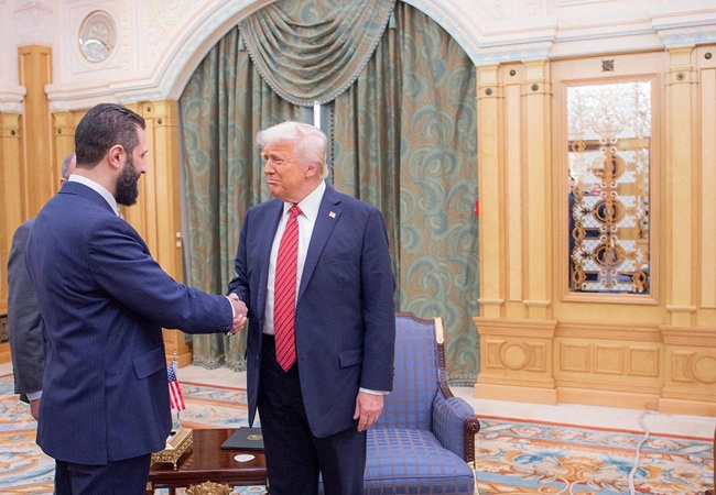 ئەحمەد شەرع لە کۆشکی سپی لەگەڵ ترەمپ کۆ دەبێتەوە