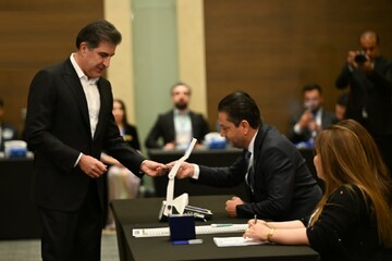 حضور مسئولان دولتی و حزبی اقلیم کردستان در انتخابات پارلمانی عراق