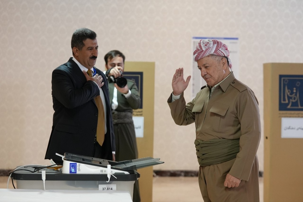 حضور مسئولان دولتی و حزبی اقلیم کردستان در انتخابات پارلمانی عراق