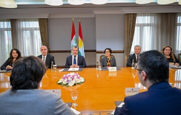 هیئتی از شورای بازرگانی آمریکا- کردستان با مسرور بارزانی دیدار کرد