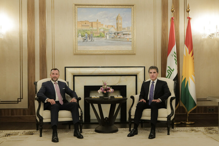 نێچیرڤان بارزانی و باڵیۆزی ئیتالیا پڕۆسەی سیاسیی عێراقیان تاوتوێ کرد