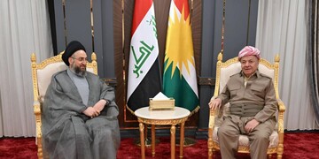 عمار حکیم با مسعود بارزانی دیدار کرد