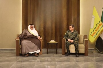 دیدار مظلوم عبدی با رئیس یکی از بزرگترین قبایل عرب سوریه