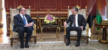 گفتگوی مسرور بارزانی و کاردار سفارت آمریکا درباره تشکیل دولت جدید عراق