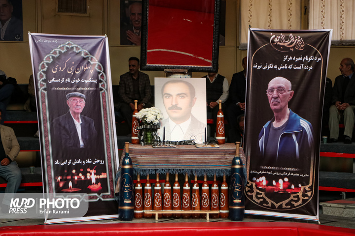 مراسم یادبود پهلوان (( نبی کردی ))/ عکاس : عرفان کرمی