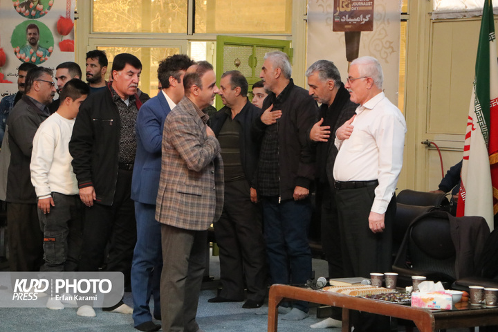 مراسم یادبود پهلوان (( نبی کردی ))/ عکاس : عرفان کرمی