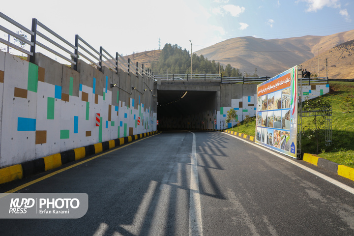 افتتاح تقاطع غیرهمسطح تکیه و چمن سنندج / عکاس : عرفان کرمی