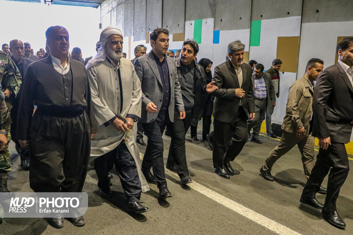 افتتاح تقاطع غیرهمسطح تکیه و چمن سنندج / عکاس : عرفان کرمی