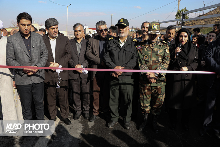 افتتاح تقاطع غیرهمسطح تکیه و چمن سنندج / عکاس : عرفان کرمی