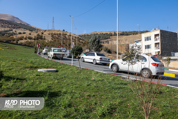 افتتاح تقاطع غیرهمسطح تکیه و چمن سنندج / عکاس : عرفان کرمی