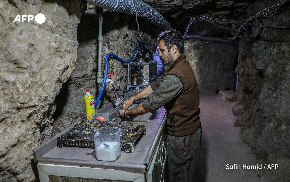 گزارش خبرگزاری فرانسه از پناهگاه‌های پ.ک.ک در اقلیم کردستان+ تصاویر