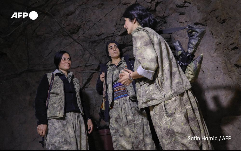 گزارش خبرگزاری فرانسه از پناهگاههای پ.ک.ک در اقلیم کردستان+ تصاویر