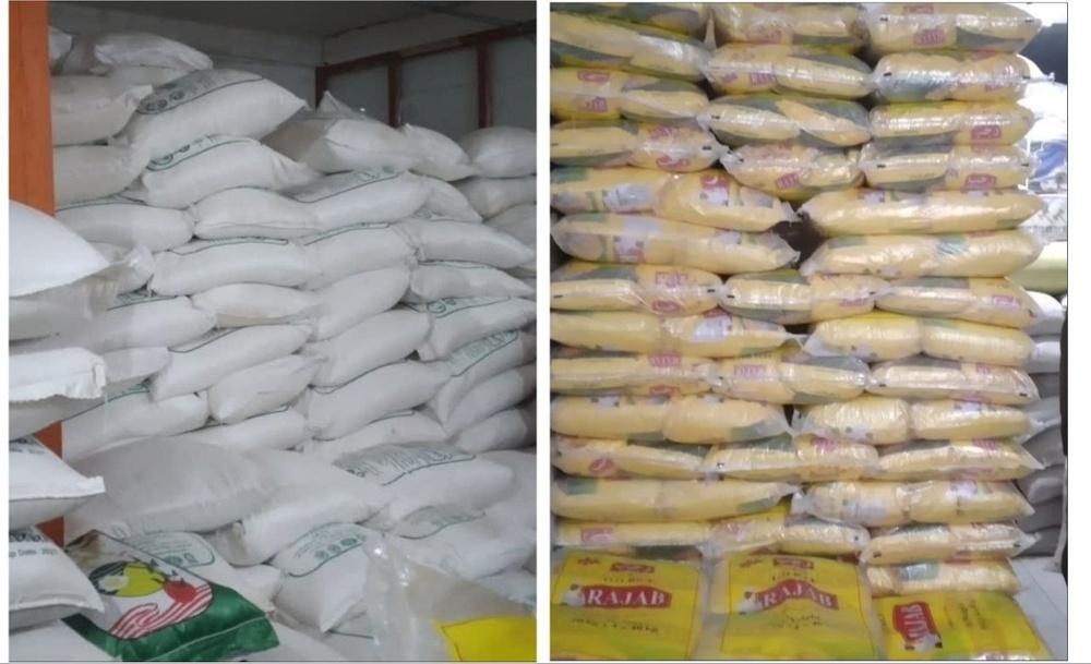 کشف انبار بزرگ برنج و شکر احتکار شده در ایلام