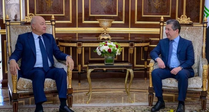 مسرور بارزانی به برهم صالح: اطمینان داریم این مسئولیت را با موفقیت به انجام خواهید رساند