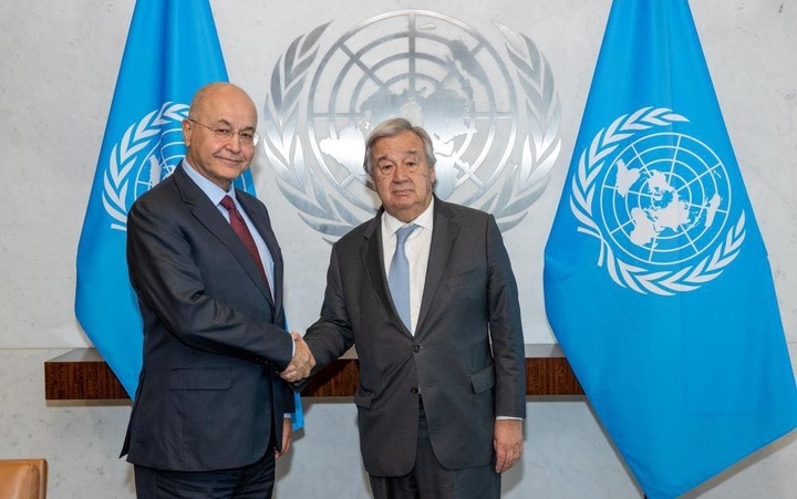 ئه‌نتۆنیۆ گۆتێرێس پشتگیری لە هەڵبژاردنی بەرهەم ساڵح دەکات