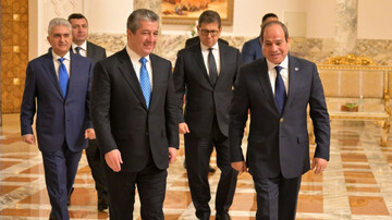 مسرور بارزانی در قاهره با عبدالفتاح السیسی دیدار کرد