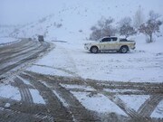 تردد در تمام مسیرهای منتهی به بانه فقط با زنجیر چرخ امکان‌پذیر است