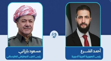 بارزانی و شەرع جەخت لە مافی کورد و سەروەریی خاکی سووریا دەکەنەوە