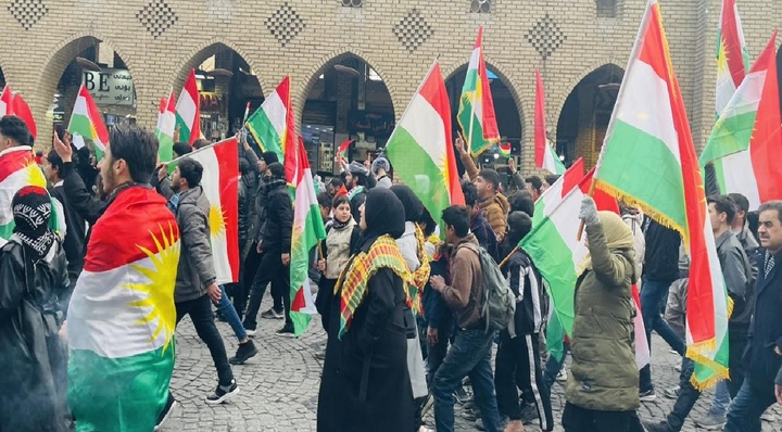 تجمع‌های گسترده در اقلیم کردستان در حمایت از کردهای سوریه برگزار شد