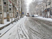 اولین برف زمستانی کرمانشاه را سفیدپوش کرد