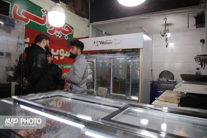 اعتراض  قصابان در سنندج به گرانی گوشت / عکاس : عرفان کرمی