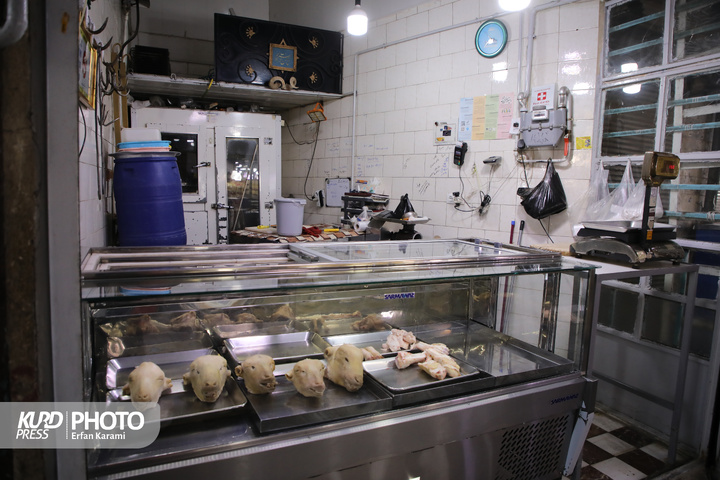 اعتراض  قصابان در سنندج به گرانی گوشت / عکاس : عرفان کرمی