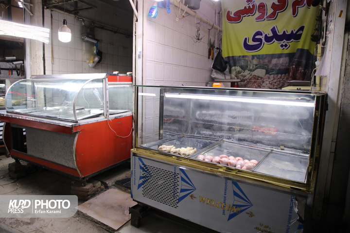 اعتراض  قصابان در سنندج به گرانی گوشت / عکاس : عرفان کرمی