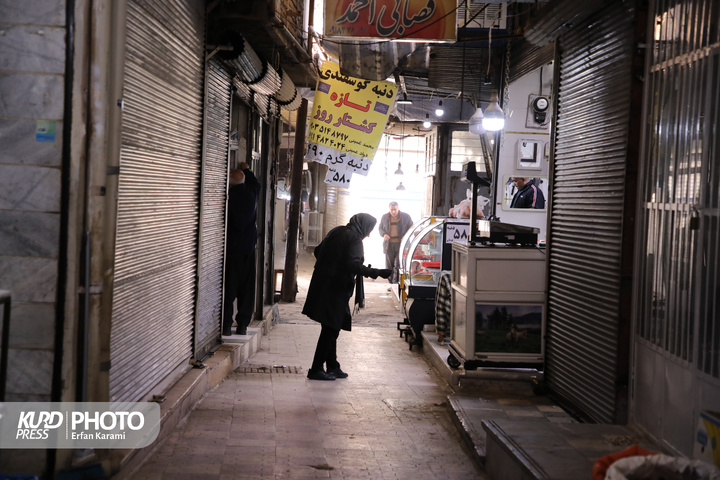 اعتراض  قصابان در سنندج به گرانی گوشت / عکاس : عرفان کرمی