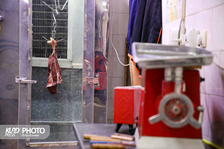 اعتراض  قصابان در سنندج به گرانی گوشت / عکاس : عرفان کرمی
