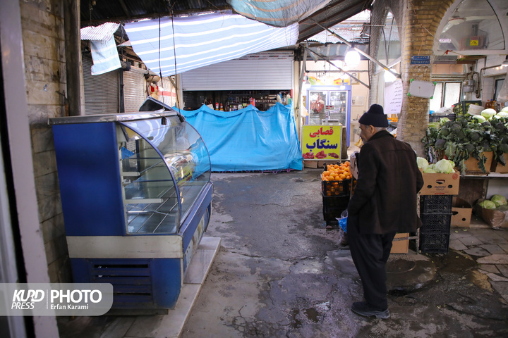 اعتراض  قصابان در سنندج به گرانی گوشت / عکاس : عرفان کرمی