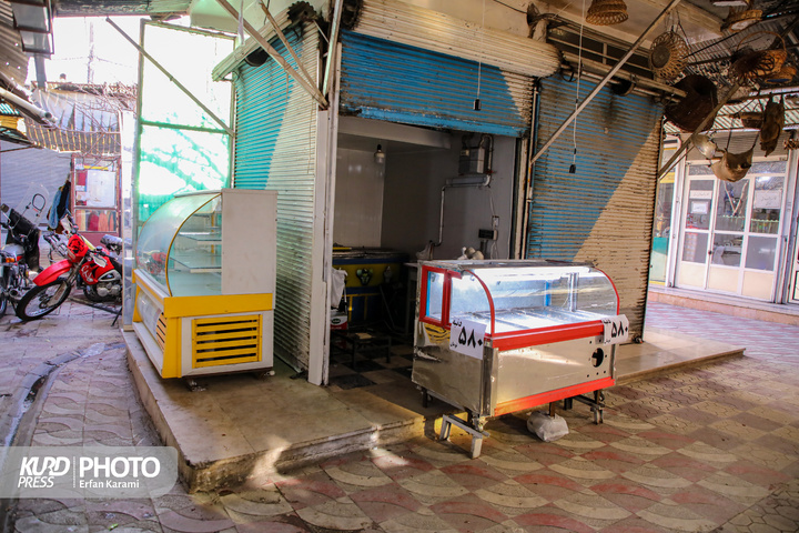 اعتراض  قصابان در سنندج به گرانی گوشت / عکاس : عرفان کرمی