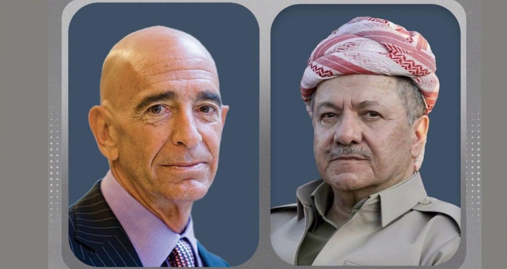 Barzani and the US special envoy emphasized the continuation of dialogue and peace in Syria