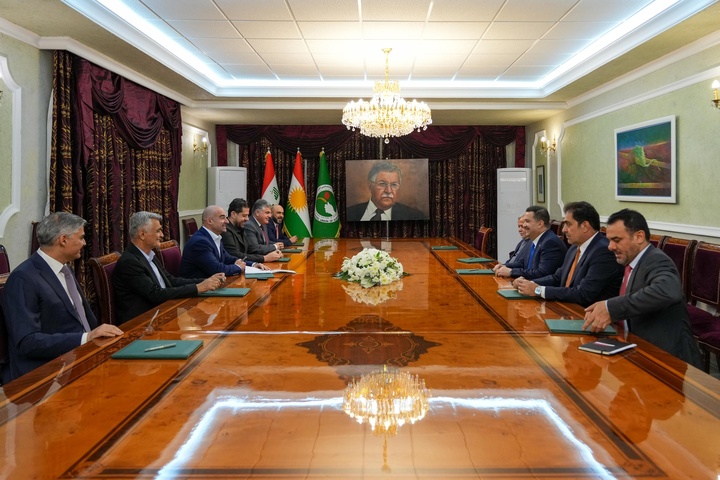 دیدار بافل طالبانی و هیأت چارچوب هماهنگی در دباشان