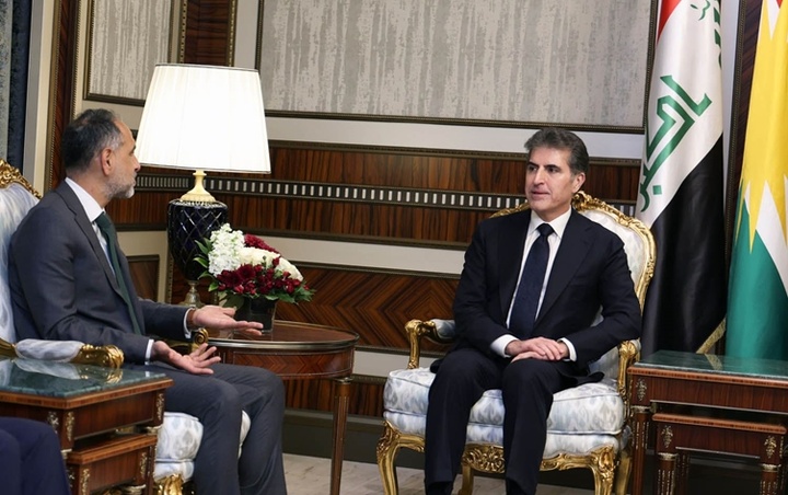 گفت‌وگوی نچیروان بارزانی و سفیر بریتانیا درباره تحولات سیاسی عراق و اقلیم