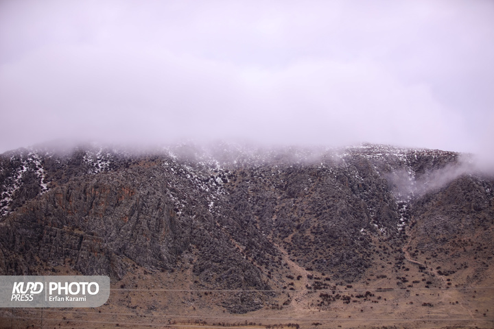 پوشش ابرها بر روی کوه های زاگرس / عکاس : عرفان کرمی