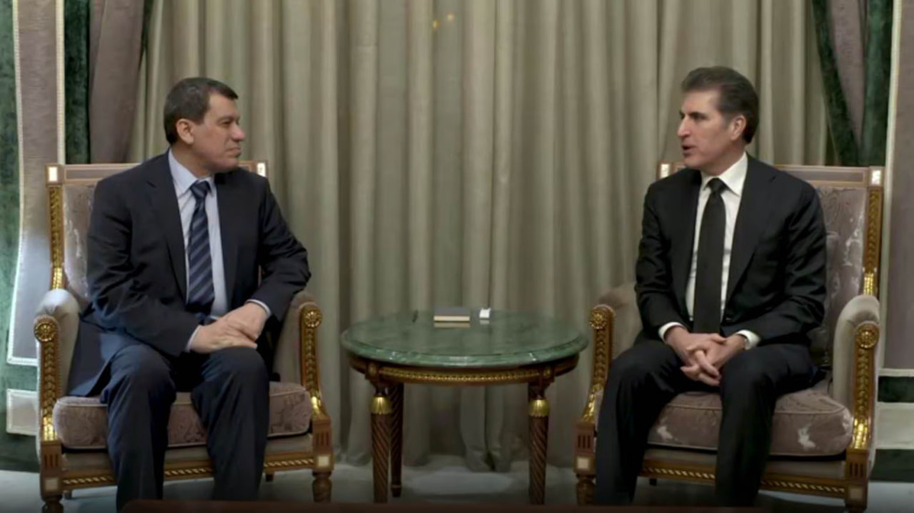 دیدار نچیروان بارزانی و مظلوم عبدی در اربیل