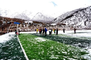 افتتاح یک زمین چمن مصنوعی در شهر شاهو