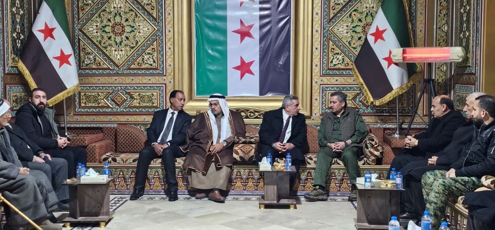 The meeting of the commander of internal security forces of Haskeh with the new governor of Haskeh