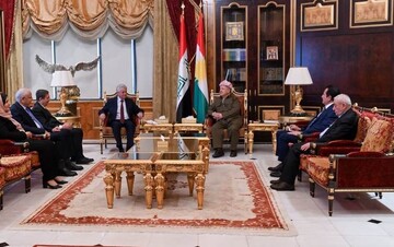 دیدار بارزانی با هیئت رئیسه ENKS با محوریت تحولات سوریه و وحدت کردها