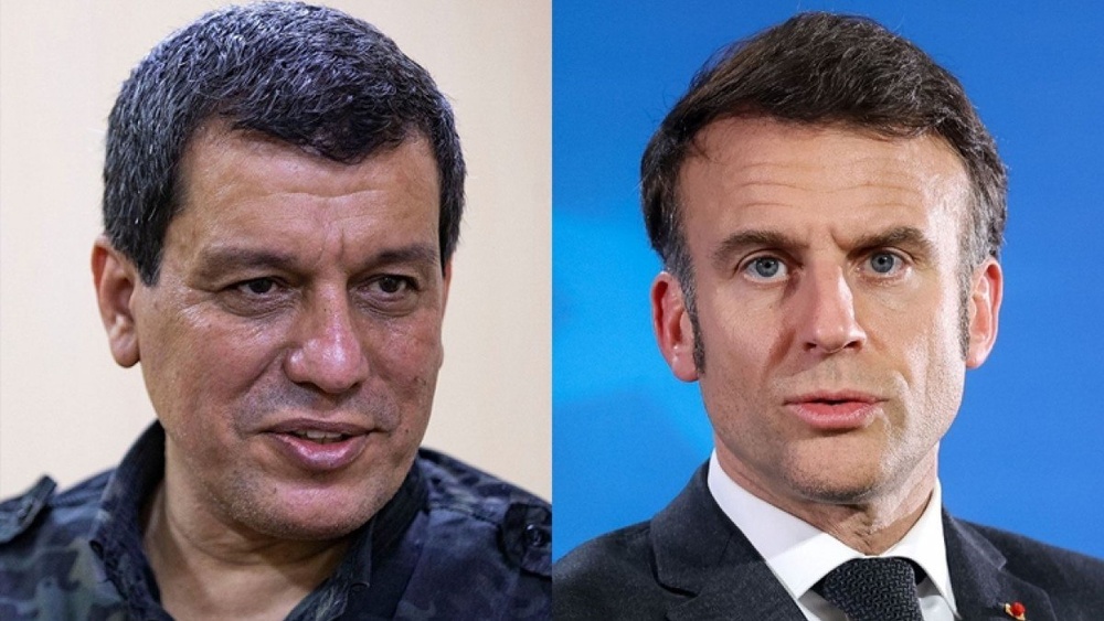 دیدار مظلوم عبدی و الهام احمد با امانوئل مکرون در مونیخ