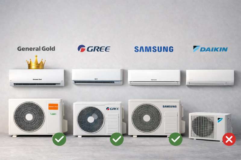 مقایسه کولرگازی ایرانی و خارجی